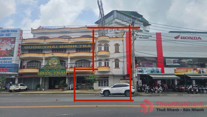 Cho thuê nhà 109 Lê Hồng Phong, TP.Bảo Lộc, Lâm Đồng kế bên Honda