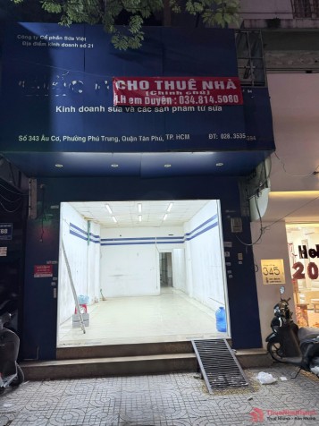 Cho thuê nhà mặt tiền kinh doanh Âu Cơ, vị trí gần ngã tư Lạc Long Quân - Âu Cơ