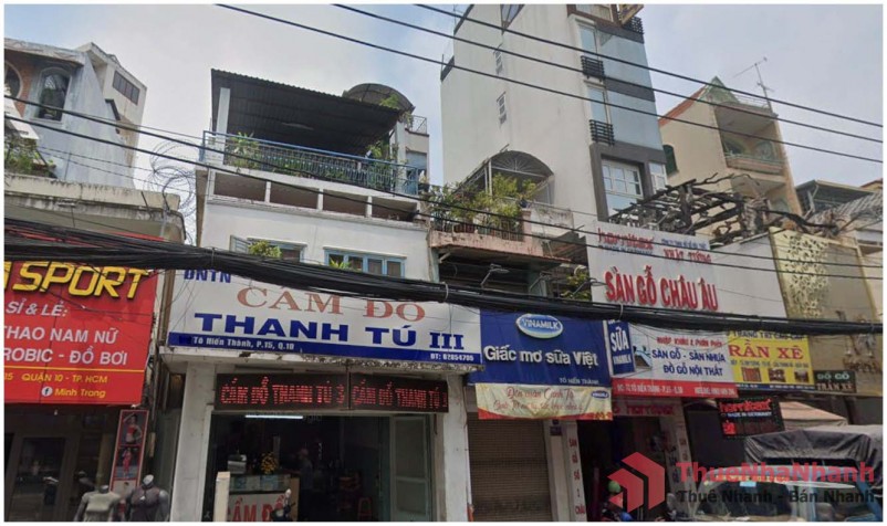 Nhà phố rẻ 1 trệt 3 lầu Tô Hiến Thành Quận 10 TP.HCM